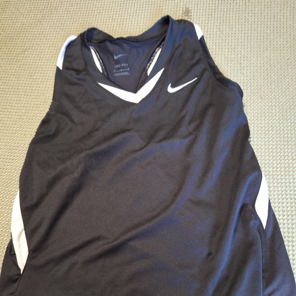 Nike Black and White Sports Tank